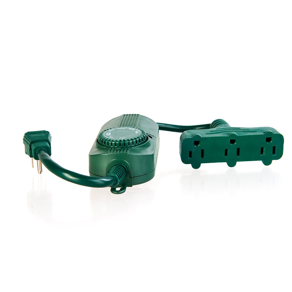 Mechanical Dial Timer with 3 Plug Dongle - Christmas World