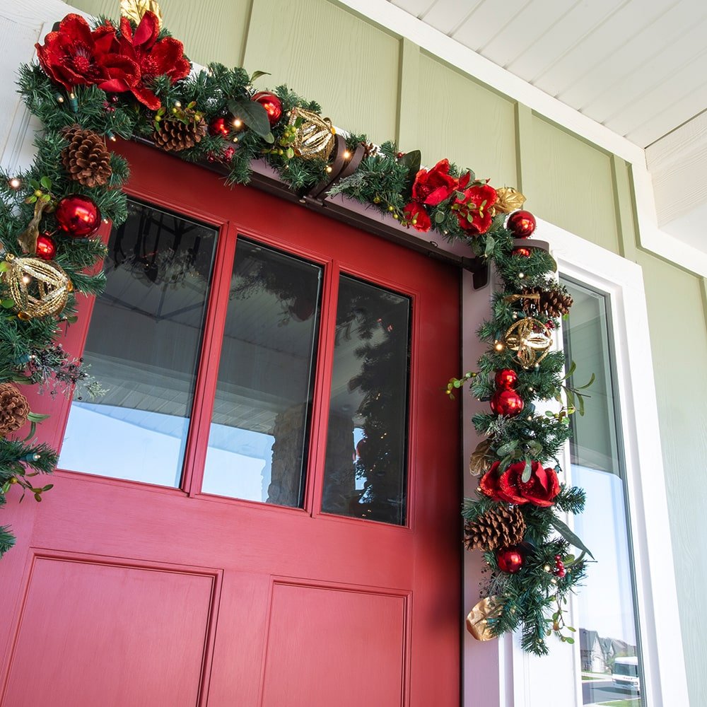 Red Magnolia Garland: A Stunning Red Garland for Christmas - Christmas World
