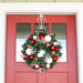 Nordic Red and White Wreath (24-Inch) (unlit) Thumbnail | Christmas World