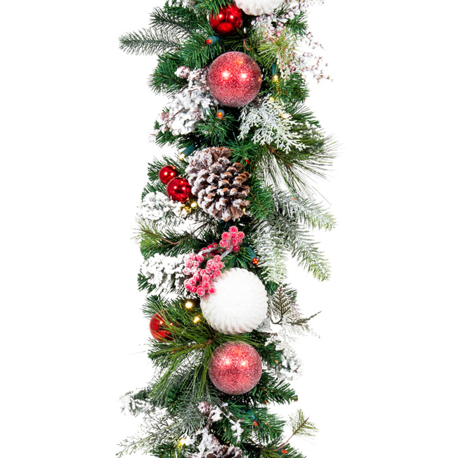 frosted berry garland | Christmas World