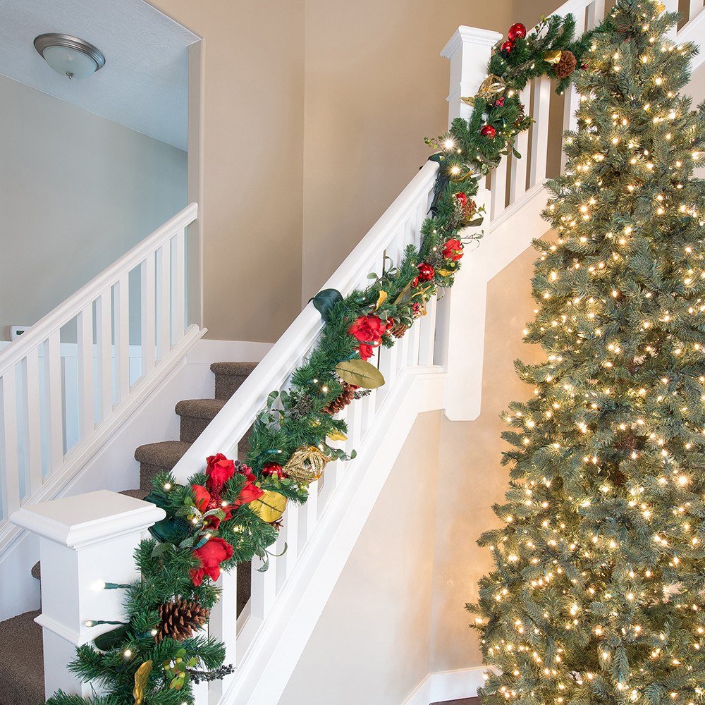 Garland Ties for Protecting the Banister - Christmas World