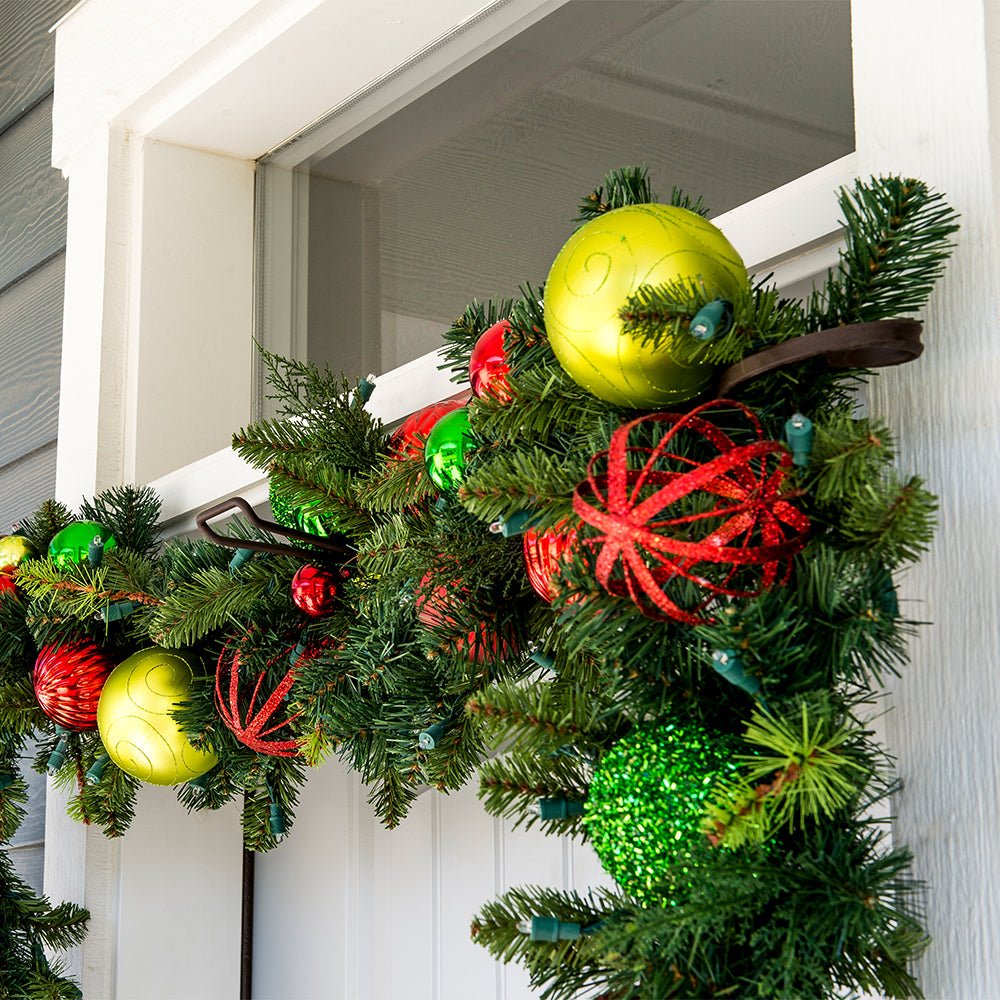 Slim Front Door Garland Hangers - Christmas World