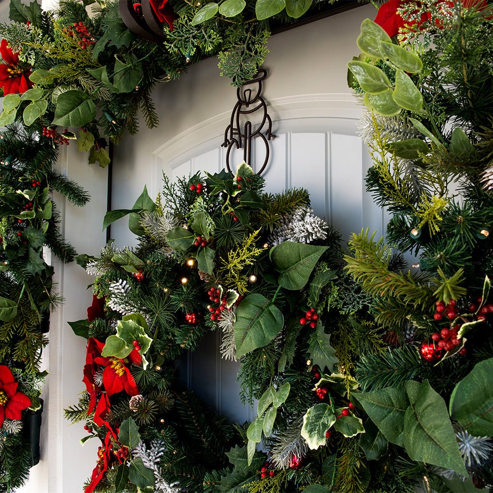 Snowman Wreath Hanger - Christmas World
