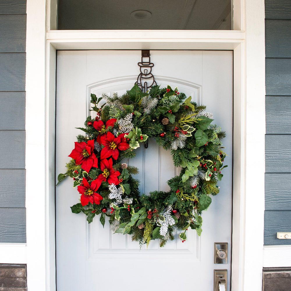 Snowman Wreath Hanger - Christmas World