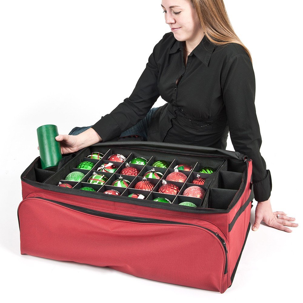 Three Tray Side Pocket Ornament Bag - Christmas World