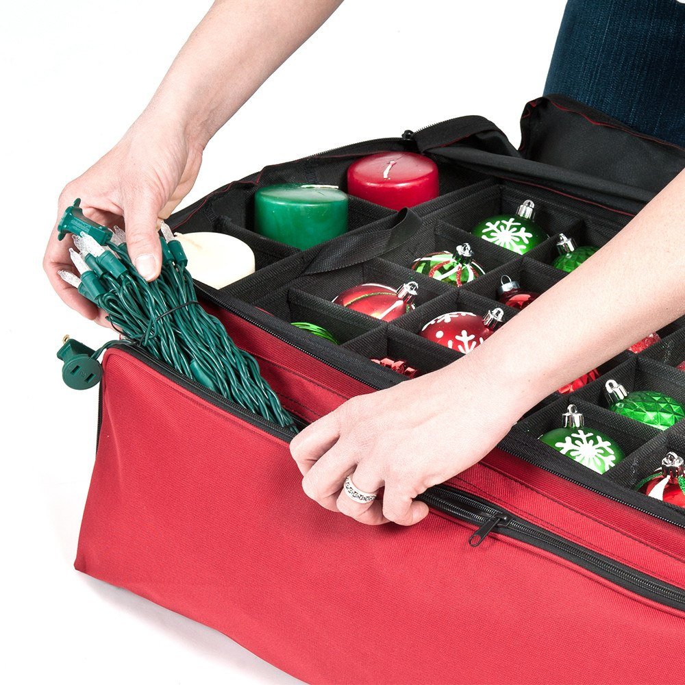 Three Tray Side Pocket Ornament Bag - Christmas World