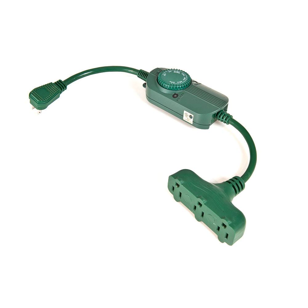 Mechanical Dial Timer with 3 Plug Dongle - Christmas World